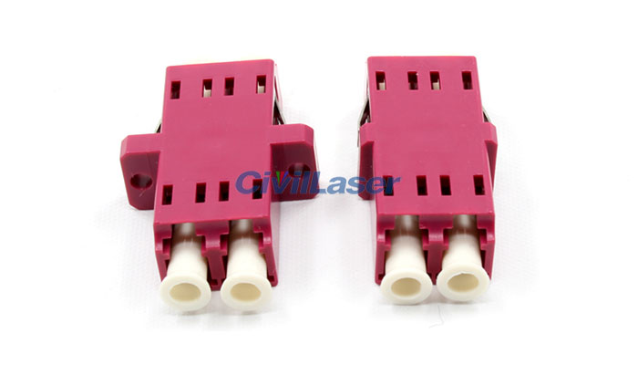 Integrated Type Multimode Double Core Plastic Fiber Optic Adapter